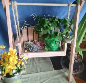 Hanging Plant Swing - Unfinished - Image 2