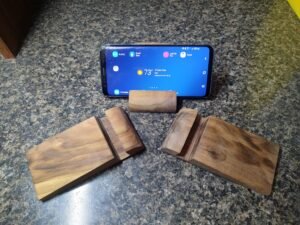 Poplar-Wood Cell Phone Holder