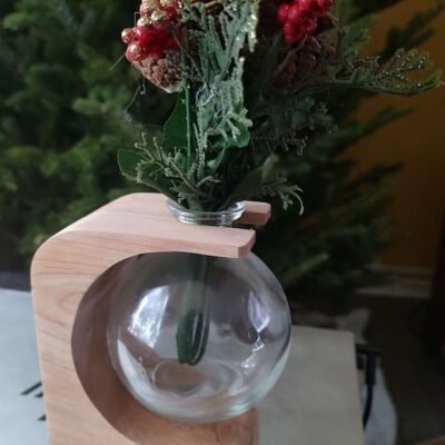 Curved Cherry Wood Propagation Station